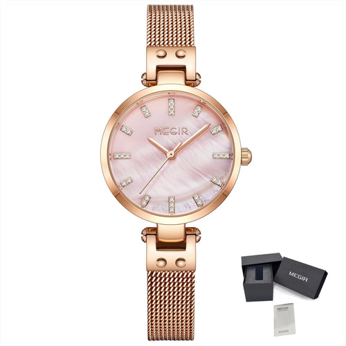 MEGIR Watches for Women Top Brand Fashion Ladies Wristwatch Waterproof Female Quartz Luxury Watch Montre Femme 7025